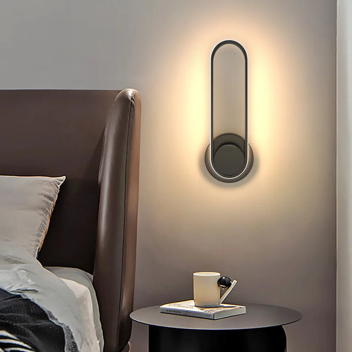 Contemporary LED Wall Light | 330° Rotating Aluminum Fixture