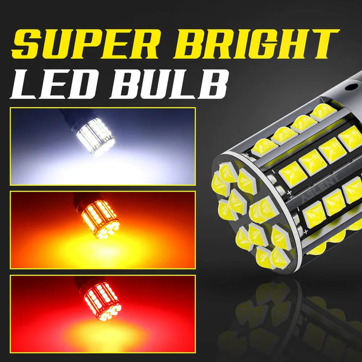 LED Signal Light Reverse Brake Bulbs 12V 2-Pack Multiple Sizes