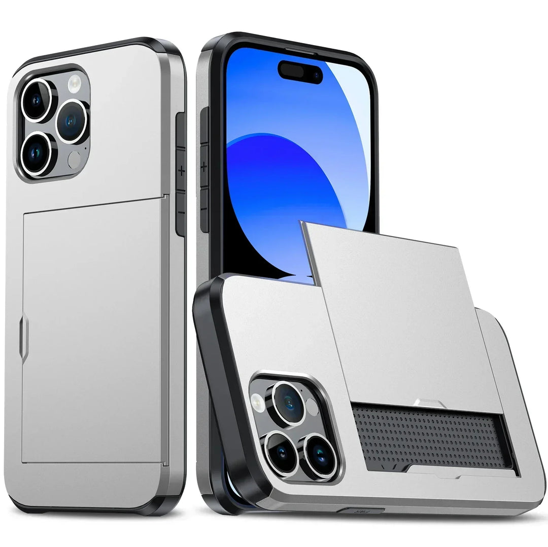 Slim iPhone Case with Card Holder | Stylish Protection & Storage-Orizon Depot