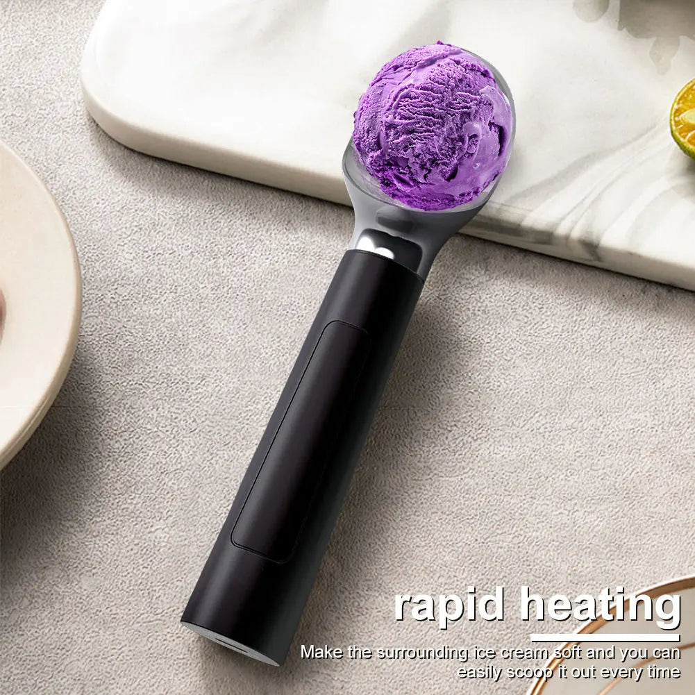 Heated Ice Cream Scooper with LED Display for Easy Serving-Orizon Depot