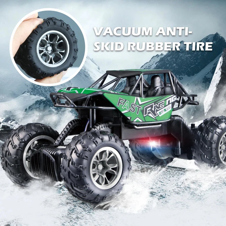 4-Way Remote Control Off-Road Car with Lights and Anti-Slip Tires