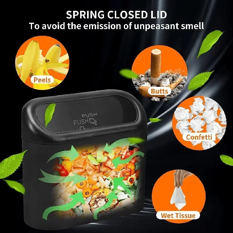 Keep Your Vehicle Spotless with a Compact Leak-Proof Car Trash Can