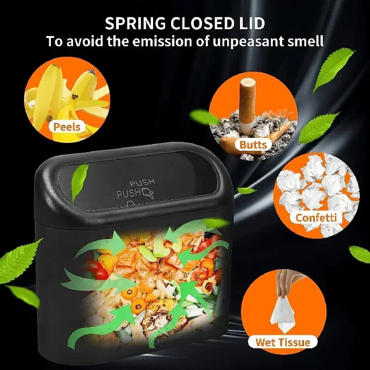 Keep Your Vehicle Spotless with a Compact Leak-Proof Car Trash Can