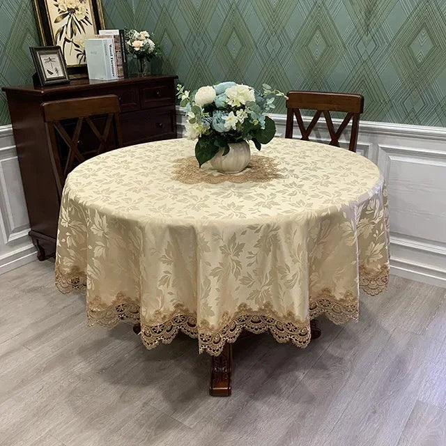 Victorian Lace Dreams Elegant Tablecloth for Special Occasions-Orizon Depot