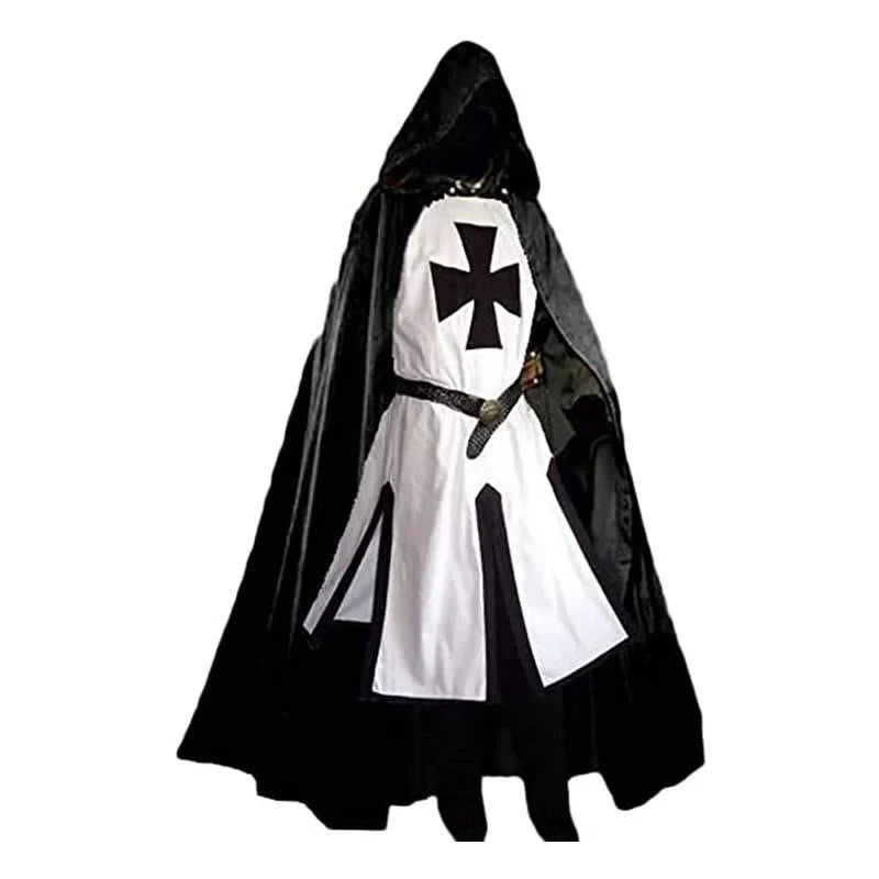 Knights Templar Crusader Costume - Tunic & Cape Set