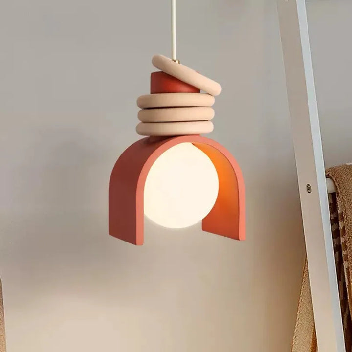 Japanese Minimalist Resin Pendant Light for Modern Interiors