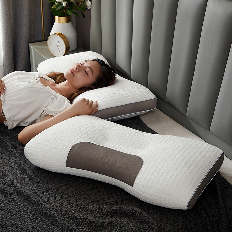 Hybrid Pillow for Back and Side Sleepers - Neck and Shoulder Support-Orizon Depot