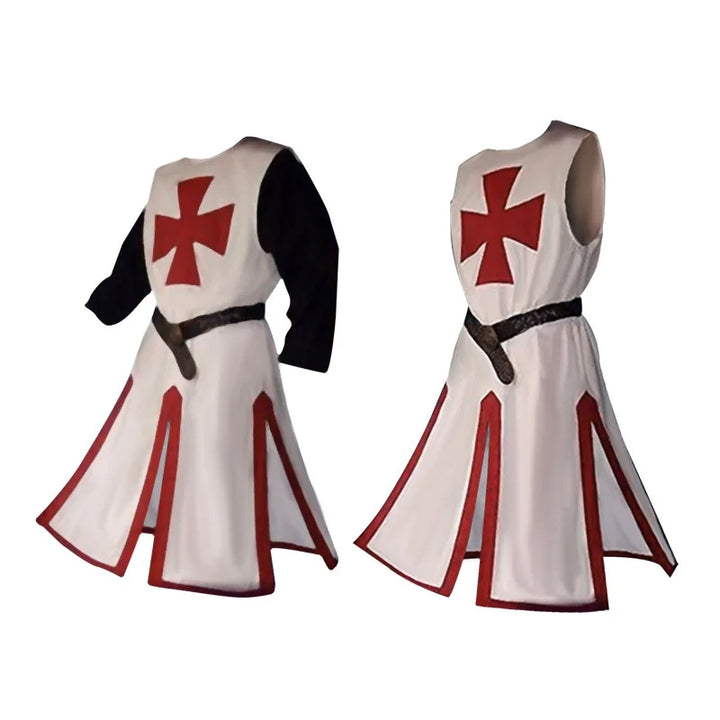Knights Templar Crusader Costume - Tunic & Cape Set