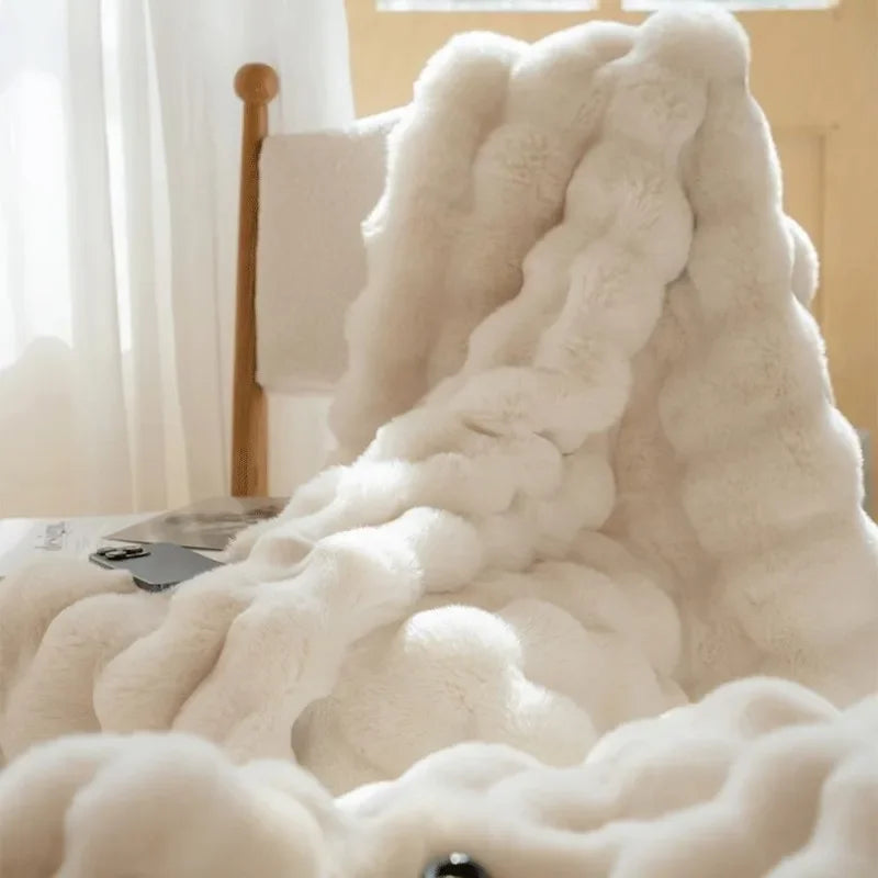 Soft Premium Bunny Blanket for Living Room and Bedroom Comfort