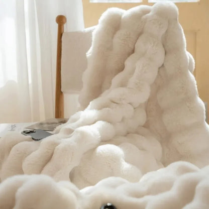 Soft Premium Bunny Blanket for Living Room and Bedroom Comfort