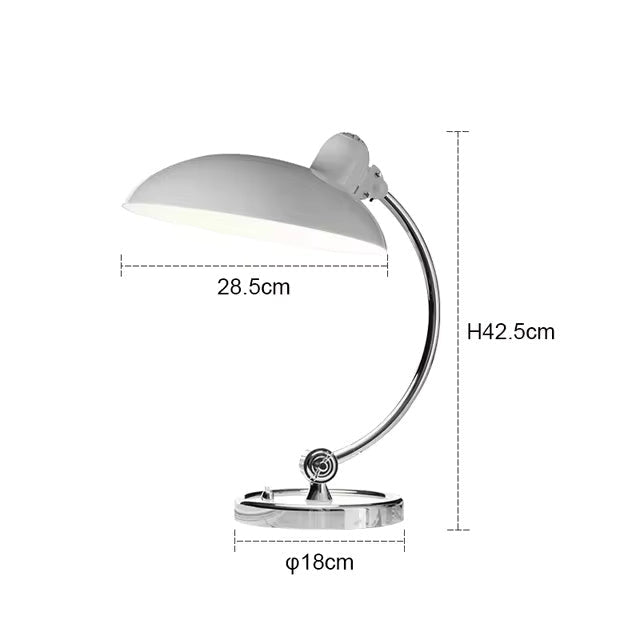 Scandi-Inspired Table Lamp | Curved Metal Design for Modern Decor