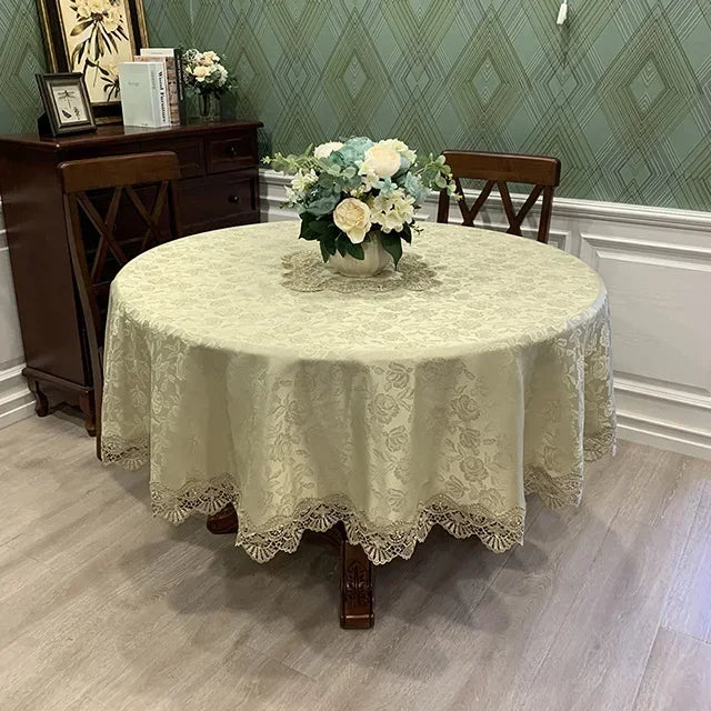 Victorian Lace Dreams Elegant Tablecloth for Special Occasions-Orizon Depot