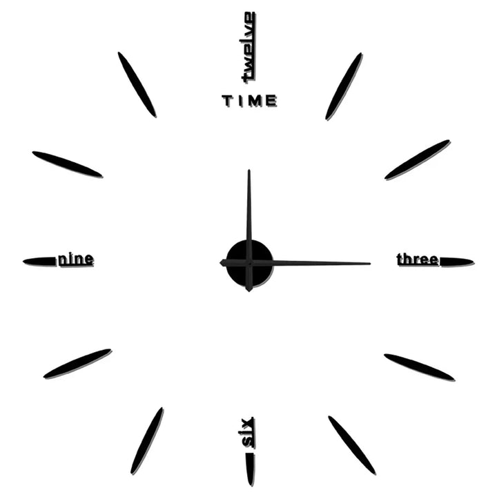 Large Unique Style Acrylic Wall Clock for Home Decor-Orizon Depot