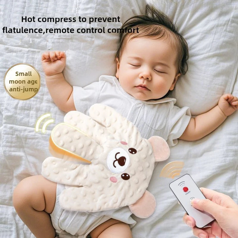 Soothing Palm Pillow for Newborns - Baby Sleep Aid with Remote Control