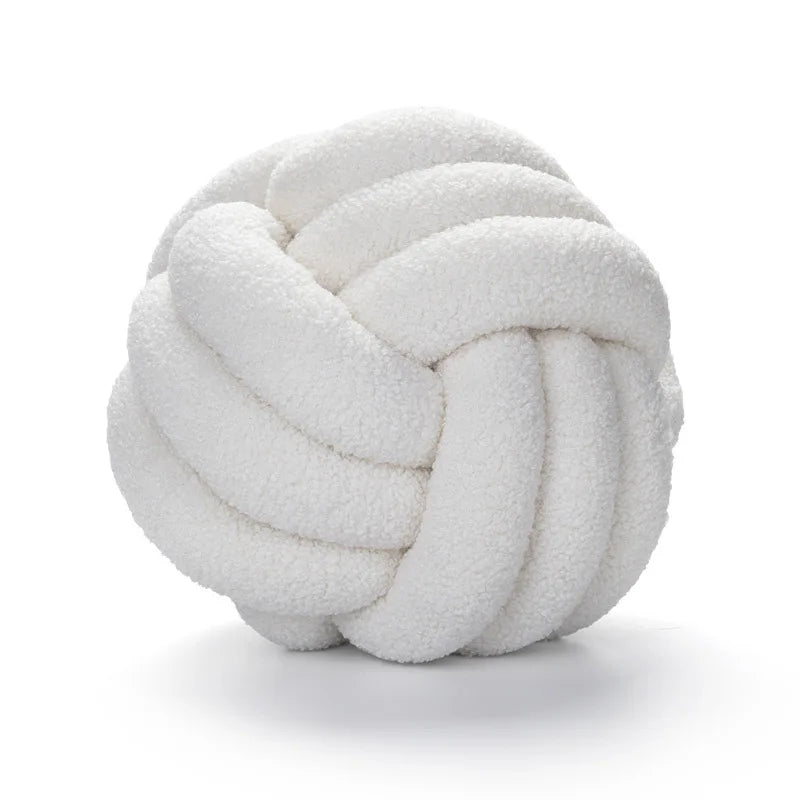 Cozy Hand-Knotted Sheepskin Throw Pillow - Soft Decorative Accent-Orizon Depot
