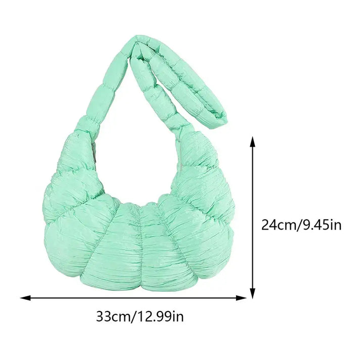 Puff Croissant Shoulder Bag - Stylish and Versatile Handbag-Orizon Depot