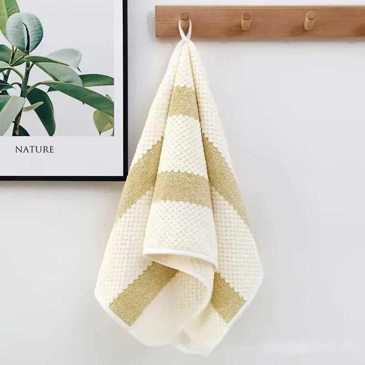 Soft Cotton Bath Towels and Washcloths - Absorbent Solid Color Set