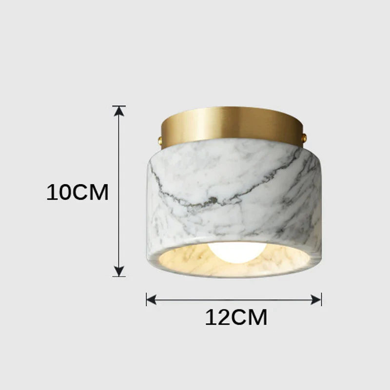 Modern Marble Ceiling Light | Stylish Downlight with Stone Finish
