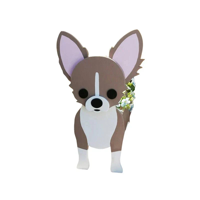Dog Plant Container - Pawsome Flower Pot for Various Breeds-Orizon Depot