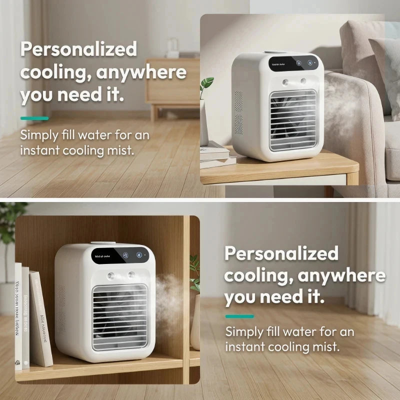 Portable 3 in 1 Air Conditioner Fan and Humidifier