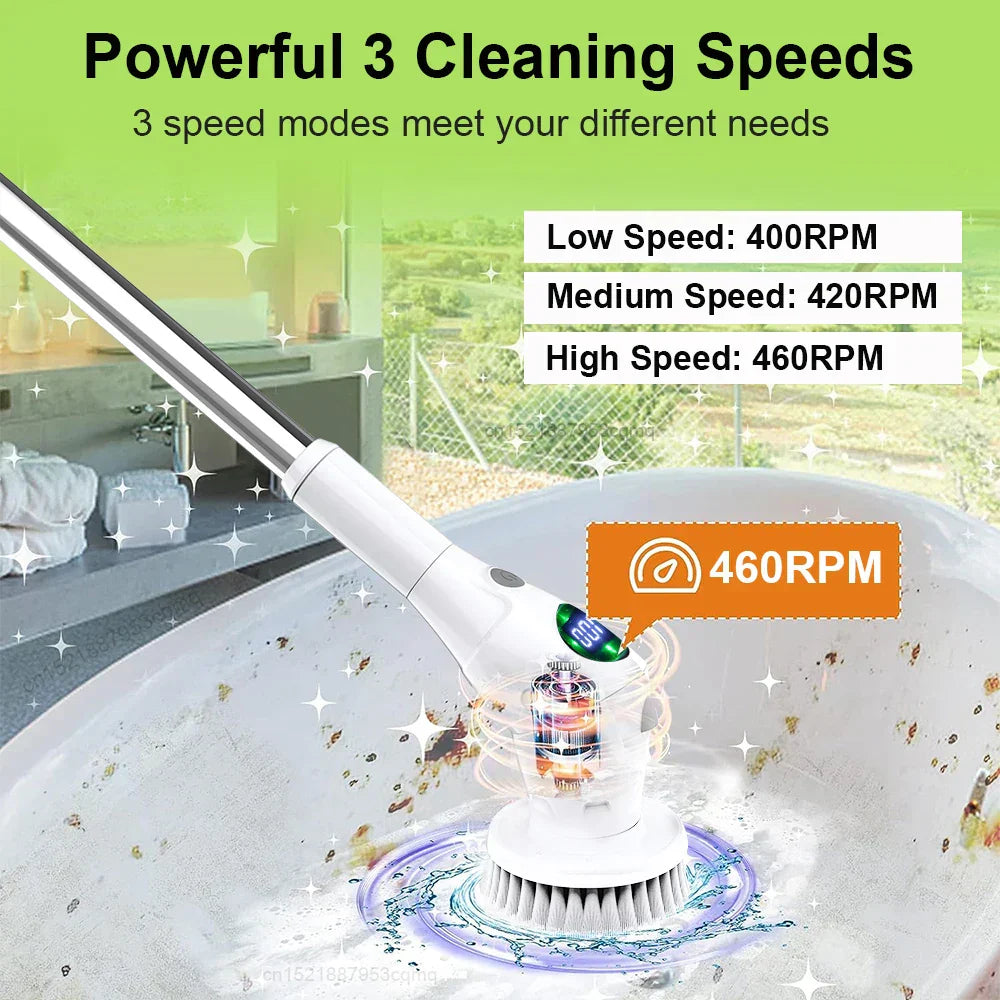 8-in-1 Multifunctional Electric Cleaning Brush - Wireless & Rotating-Orizon Depot