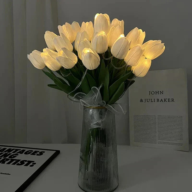 Portable LED Tulip Night Light for Soft Ambient Illumination-Orizon Depot
