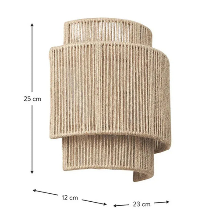 Handwoven Rattan Wall Lamp for Stylish Home Decor