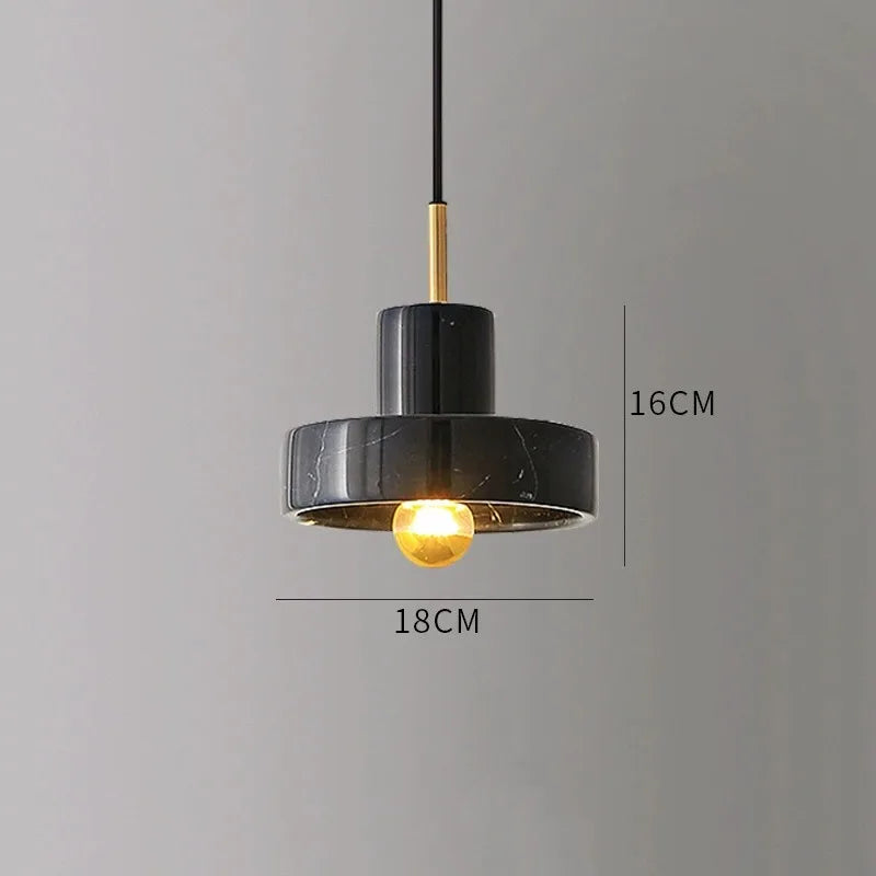 Natural Stone Pendant Lamp | Postmodern Marble Lighting Fixture