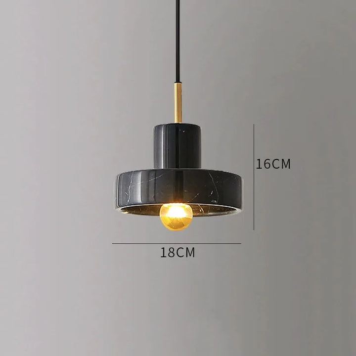 Natural Stone Pendant Lamp | Postmodern Marble Lighting Fixture