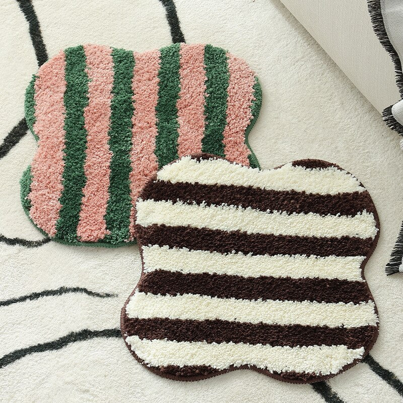 Quilted Striped Chair Cushion for Comfort and Style-Orizon Depot