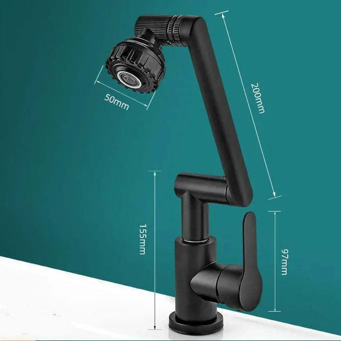 Universal Swivel Arm Faucet with Spray Water Protection-Orizon Depot