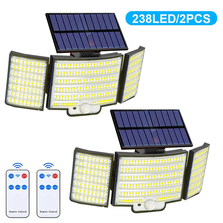 Solar Powered Motion Sensor Outdoor Security Light