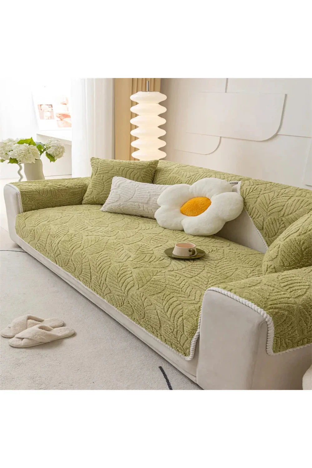 Nordic Aesthetic Sofa Cover for Stylish Home Decor-Orizon Depot