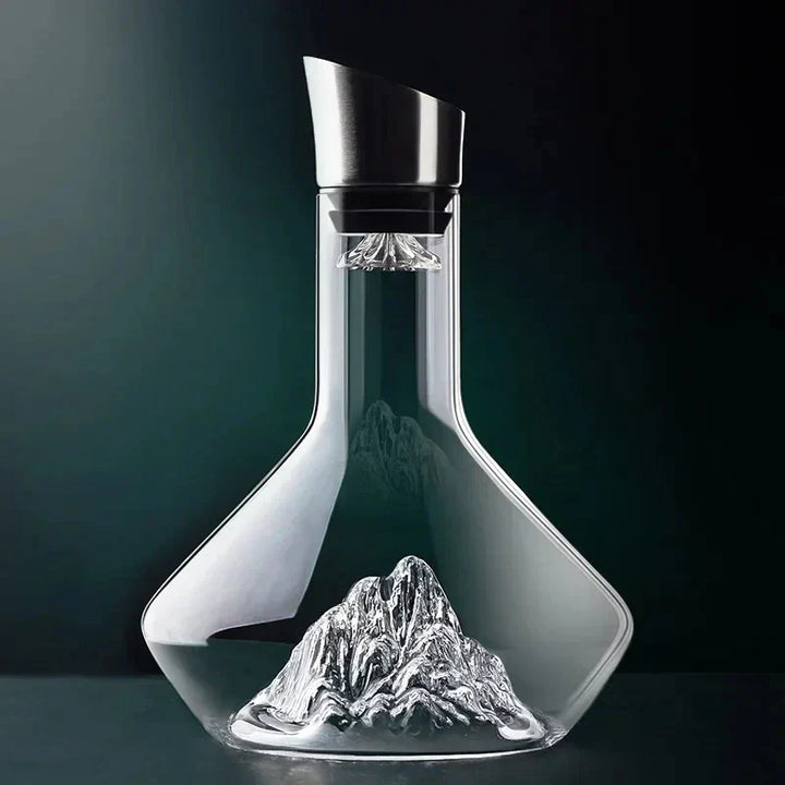 1500ml Lead-Free Crystal Iceberg Decanter for Red Wine Serving-Orizon Depot