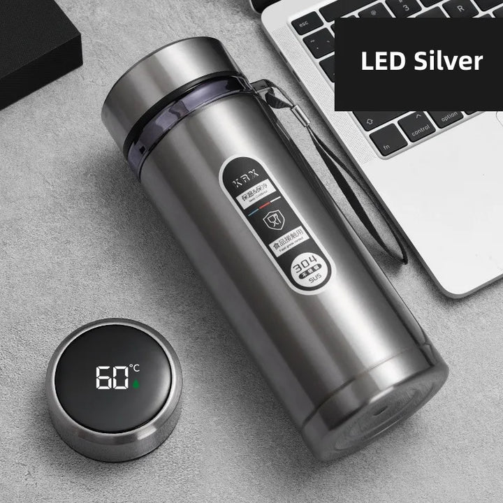 800ml-1L Stainless Steel Thermos – Portable Vacuum Flask with LED Display-Orizon Depot