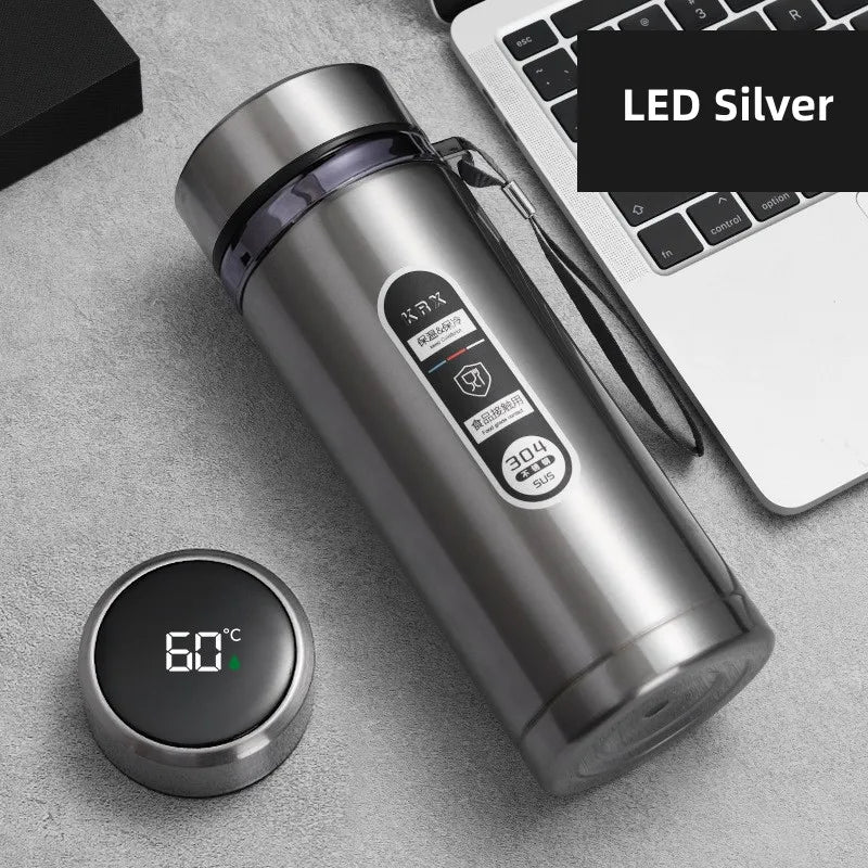 800ml-1L Stainless Steel Thermos – Portable Vacuum Flask with LED Display-Orizon Depot