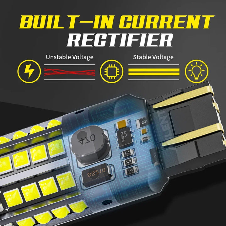 LED Signal Light Reverse Brake Bulbs 12V 2-Pack Multiple Sizes