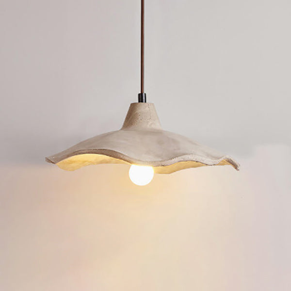 Minimalist Japanese Flower Shape Cement 1/2/3-Light Chandelier-Orizon Depot