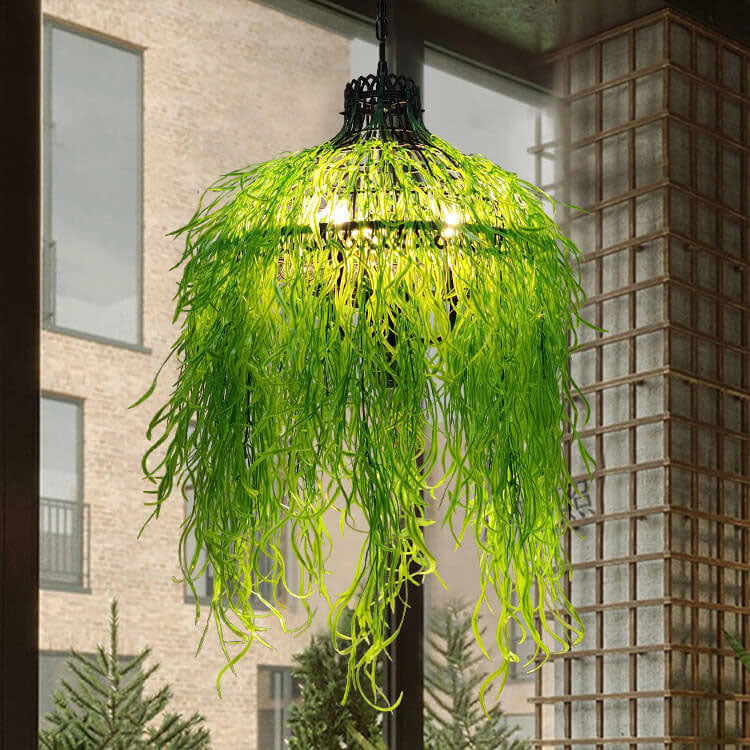 Creative Plant Vine Decorative 3-Lamp Chandelier