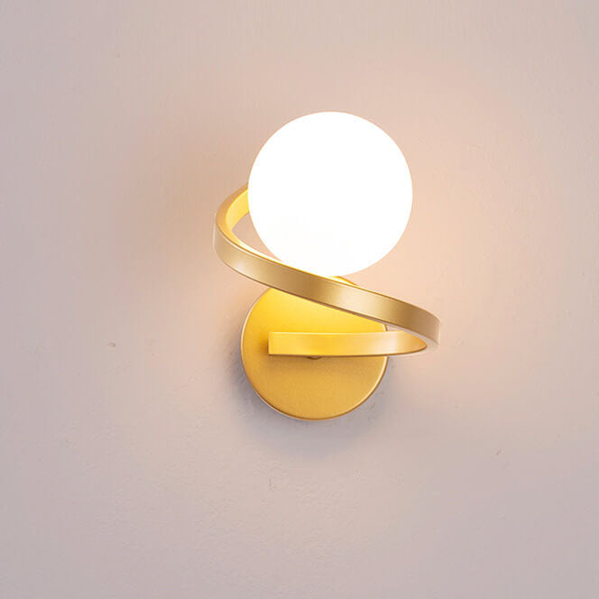 Modern Dual LED Globe Wall Light Fixture
