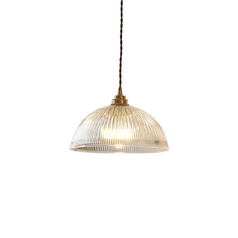 Modern Clear Glass Dome Pendant Light-Orizon Depot