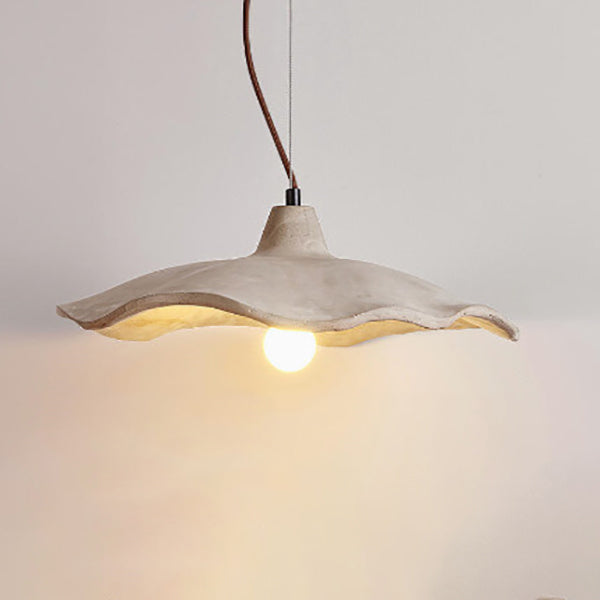 Minimalist Japanese Flower Shape Cement 1/2/3-Light Chandelier-Orizon Depot