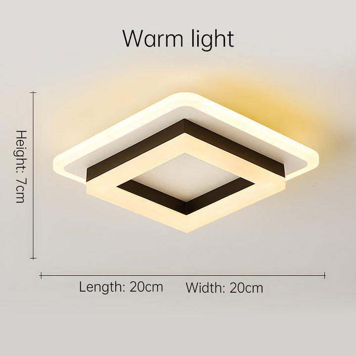Modern Square LED Ceiling Light | Stylish Flush Mount Fixture