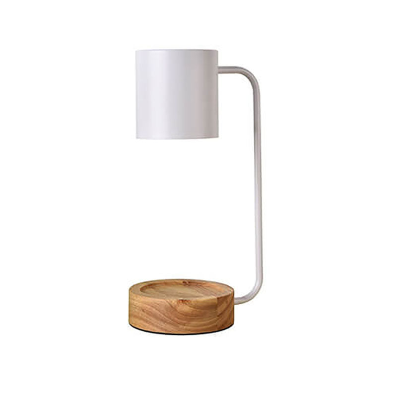 Minimalist Japanese Wood Timing Dimming Melting Wax 1-Light Table Lamp-Orizon Depot