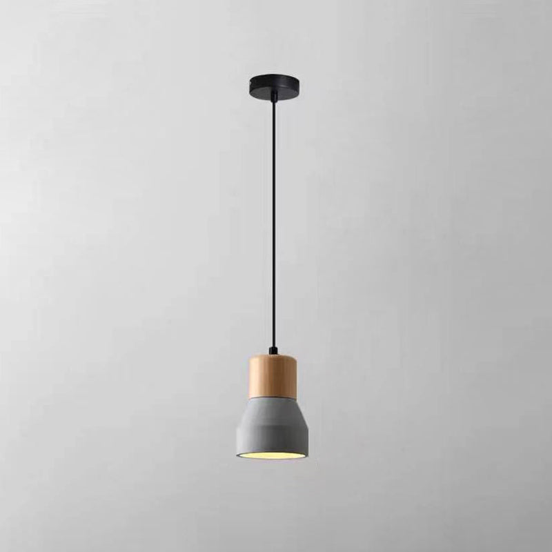 Nordic Cement Tapered Style 1-Light Mini LED Pendant Lamp-Orizon Depot