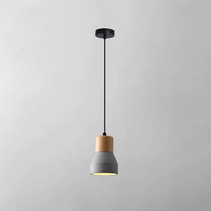 Nordic Cement Tapered Style 1-Light Mini LED Pendant Lamp-Orizon Depot
