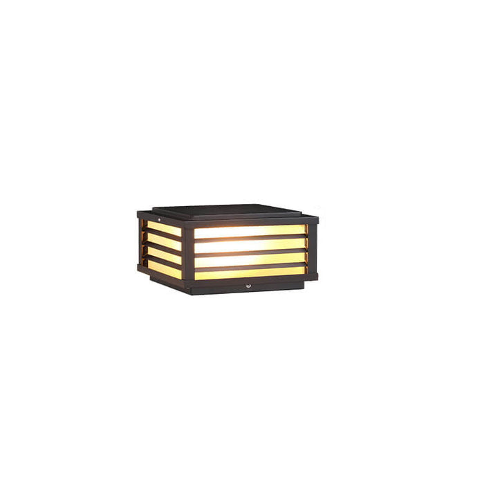 Modern Minimalist Solar LED Post Light Waterproof Aluminum Garden Landscape Lamp-Orizon Depot