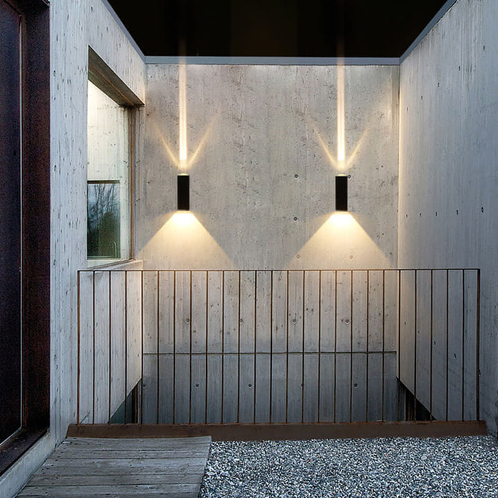 Modern Rectangular LED Outdoor Wall Sconce Light-Orizon Depot