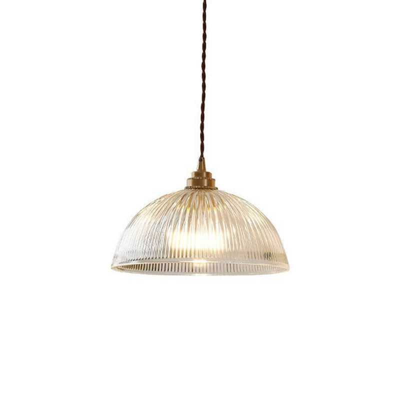 Modern Clear Glass Dome Pendant Light-Orizon Depot