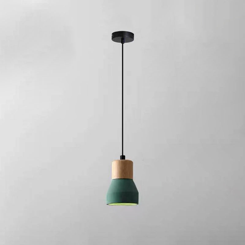 Nordic Cement Tapered Style 1-Light Mini LED Pendant Lamp-Orizon Depot